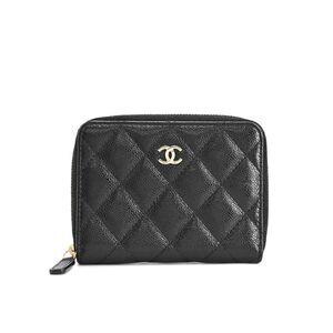 Chanel Medium Wallet Classic Small Zip Wallet Ap4652